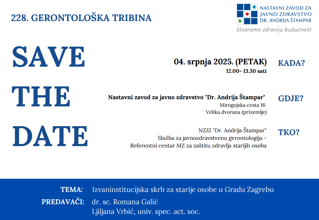 228. Gerontološka tribina